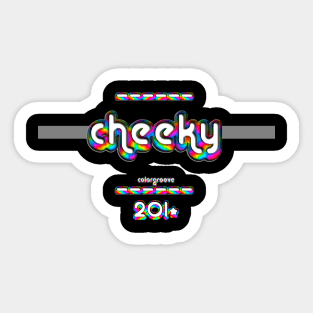 Cheeky 2010 ColorGroove Retro-Rainbow-Tube nostalgia (tf) Sticker